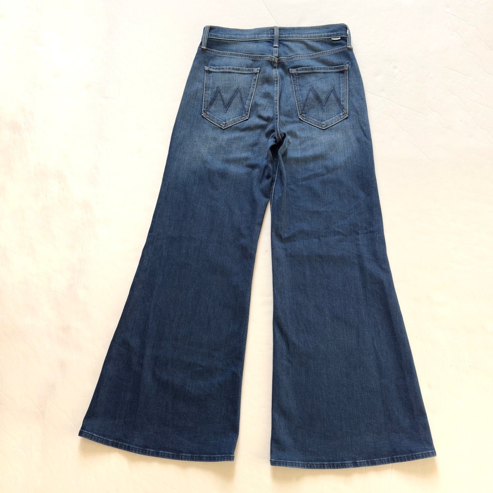 MOTHER Tomcat Roller Jeans Womens 29 Wide Leg Boho Festival Medium Wash Groovy